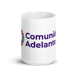 Comunidad Adelante White Glossy Mug